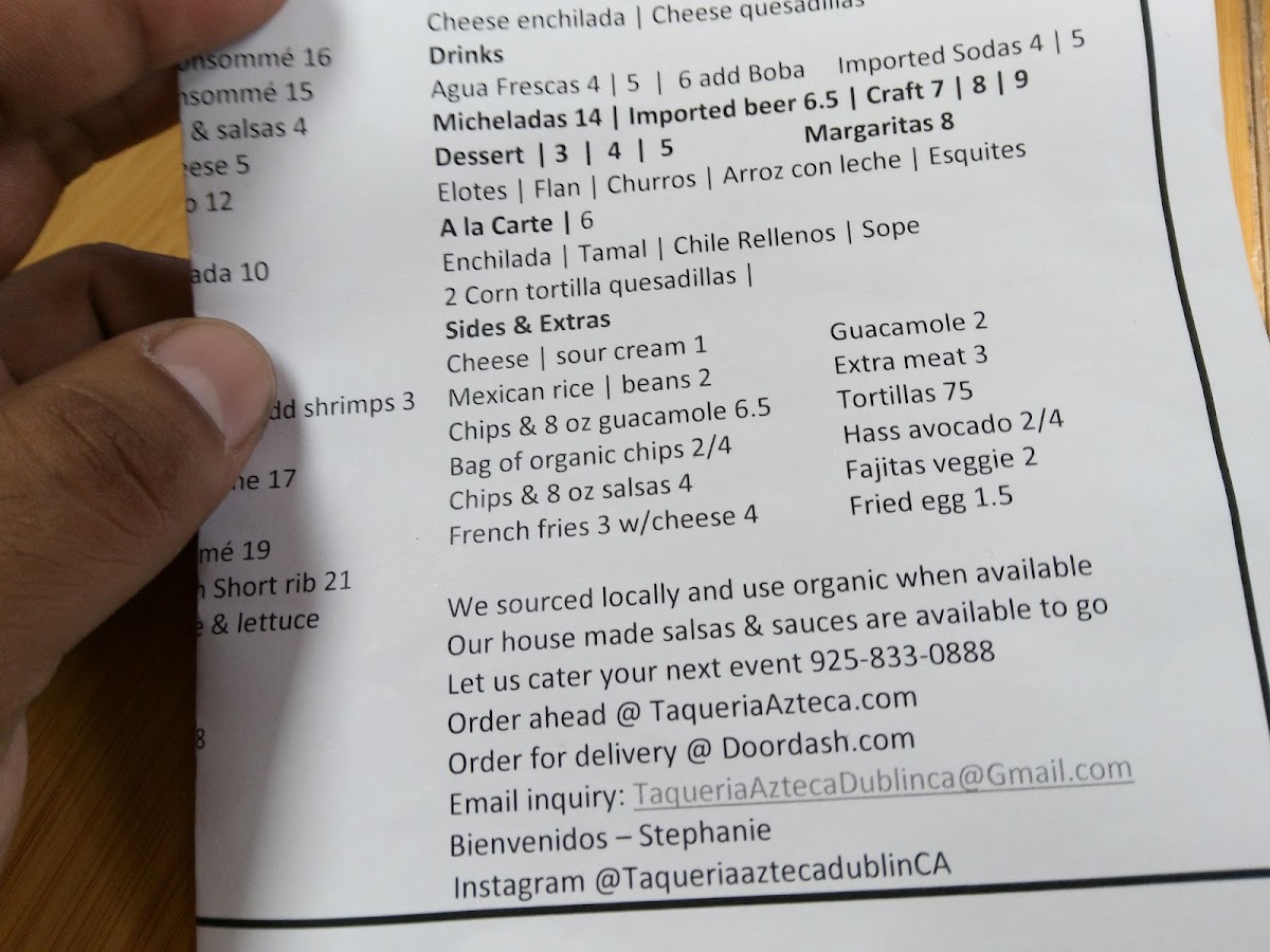 Taqueria Azteca Menu - Image 6